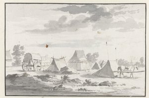 Ansicht eines Lagers der Armee von Wilhelm III. bei Leuven von Josua de Grave (circle of)