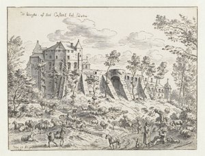 Schloss von Leuven, 1675 (Tinte auf Papier)