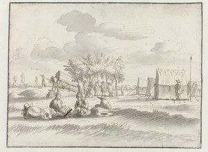 Ansicht eines Lagers der Armee von Wilhelm III. bei Leuven