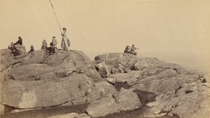 Private Party auf dem Gipfel des Mount Monadnock