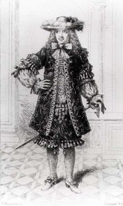Molière (1622-73) graviert von B. Damman