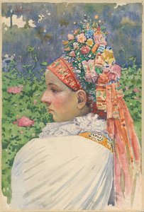 Slowakische Braut von Joza Uprka (1861-1940)