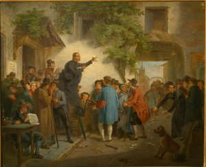 In einem Gasthaus - Wahl in Gent im Jahr 1830 von Jozef Geirnaert