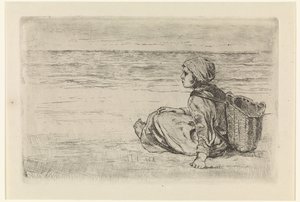 Mädchen am Meer von Jozef Israëls