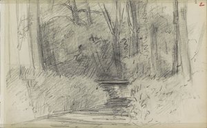 Fluss in einem Wald von Jozef Israëls