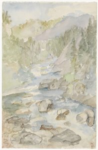 Berglandschaft mit Bach