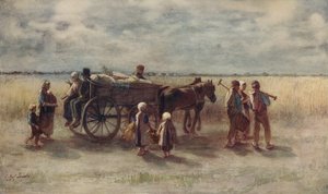 Kartoffelernte, 1844, um 1915 von Jozef Israëls