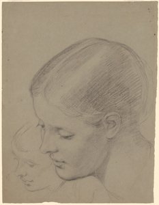 Studien eines weiblichen Kopfes von Jr. Enoch Wood Perry
