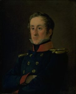 Der Marinemaler Emil Wilhelm Normann in seiner Uniform als Marineoffizier