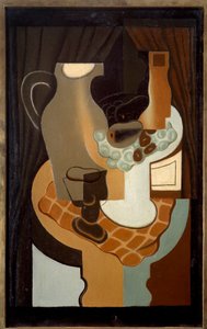Broc und Kompott. Gemälde von Juan Gris (1887-1927) von Juan Gris