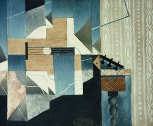 Gitarre auf dem Tisch von Juan Gris