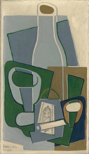 Pfeife und Tabakpaket, 1922 von Juan Gris
