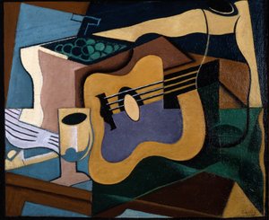 Stillleben mit Gitarre, Oktober-November 1920 von Juan Gris