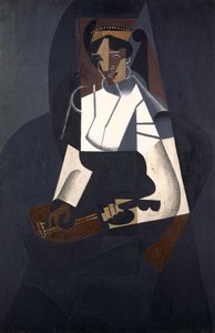 Frau mit Mandoline, nach Corot, 1916