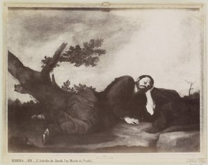 Fotoreproduktion eines Gemäldes von Jusepe Ribera, darstellend den Traum von Jakob