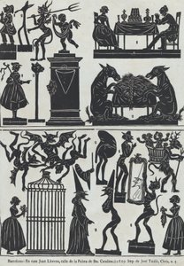Blatt 11 von Figuren für chinesische Schattenspiele, 1859