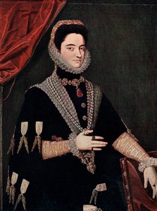 Marie von Österreich, Mitte 16. Jahrhundert, 1910 von Juan Pantoja de la Cruz