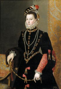 La reina Isabel de Valois, dritte Ehefrau von Philipp II. von Juan Pantoja de la Cruz