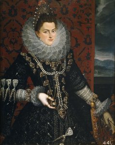 Die Infantin Isabel Clara Eugenia 1566-1633, 1598-1599 von Juan Pantoja de la Cruz