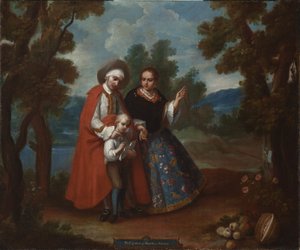 VII. De español y morisca, albino, ca. 1760 von Juan Patricio Morlete Ruiz