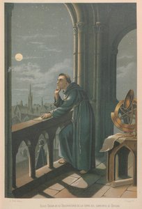 Roger Bacon. Aus: La ciencia y sus hombres, 1879 von Juan Planella y Rodríguez