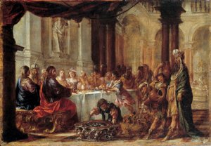 Die Hochzeit zu Kana Gemälde von Juan Valdés (1622-1690) 1660