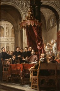 Die Bekehrung und Taufe des heiligen Augustinus durch den heiligen Ambrosius von Juan de Valdes Leal