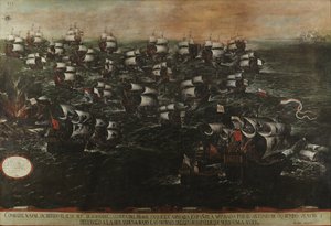 Seeschlacht von Pernambuco oder von den Abrojos (Ansicht III) von Juan de la Corte