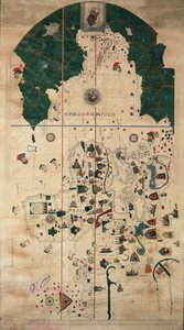 Portolan-Seekarte von Juan de la Cosa, um 1500 von Juan de la Cosa