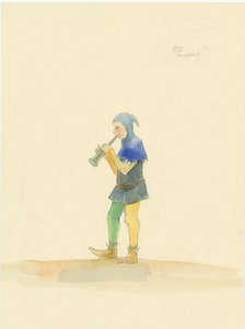 Mittelalterlicher Minnesänger, 2004 von Judith Dobie
