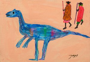 Blauer Dinosaurier-Stammesgang