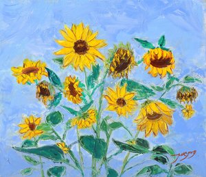 Goldene Sonnenblumen