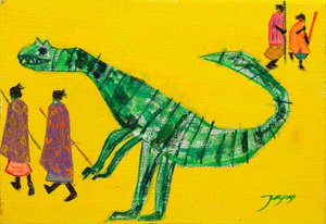 Primitiver Dinosaurierausflug
