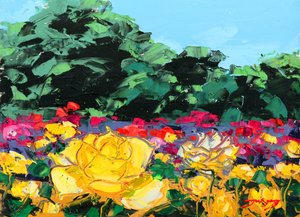Lebendiger Rosengarten von Jukyong Park