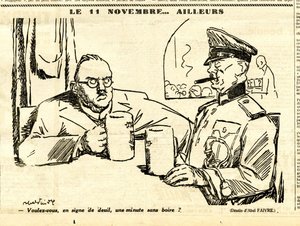 Candide, Satirisch in Schwarz-Weiß von Jules Abel Faivre