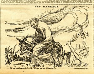 Candide, Satirisch in Schwarz-Weiß von Jules Abel Faivre