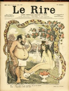 Illustration von Abel Faivre (1867-1945) für das Cover von Le Rire, Nr. 243 von Jules Abel Faivre