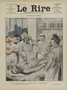 Die Anatomie-Lektion. Illustration für Le Rire
