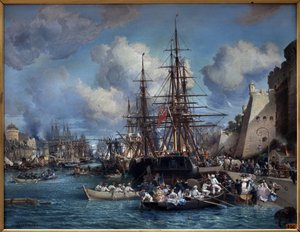 Der Hafen von Brest (Frankreich) im Jahr 1864