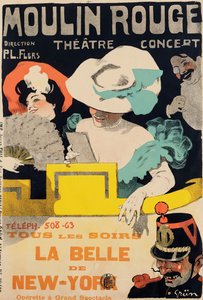Moulin Rouge. La Belle de New York, ca. 1895