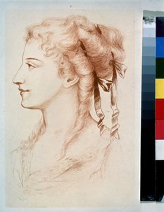 Profil einer jungen Dame von Jules Armand Hanriot