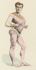 Zirkus-Strongman mit ausgeprägter Brust von Jules Arsene (after) Garnier