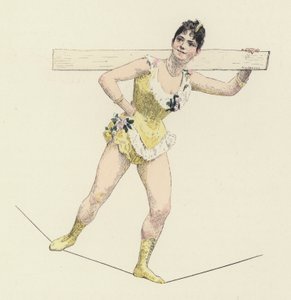 Hochseilartist (Farblithografie)