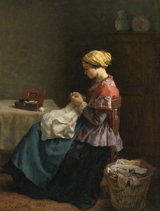 La petite couturière von Jules Breton
