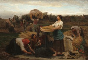 Die Rapsernte, 1860 von Jules Breton