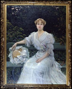 Porträt von Marguerite Durand von Jules Cayron