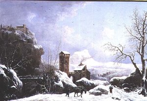 Winterlandschaft von Jules Cesar Denis van Loo