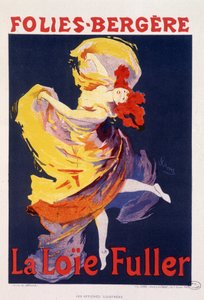Loie Fuller im Folies Bergere - von Jules Cheret, ca. 1890 von Jules Cheret