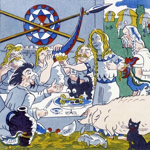 Festmahl (Gallisches Bankett), in La Gaule et les Gauls, Geschichte Frankreichs von Jules Depaquit