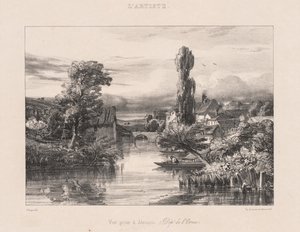 Ansicht von Alençon, 1839